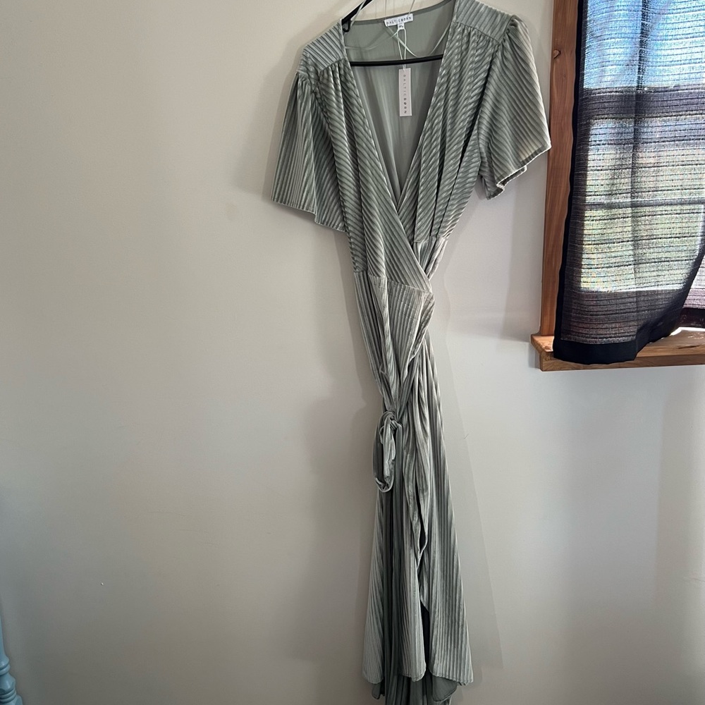 Baltic Born Sage Wrap Dress